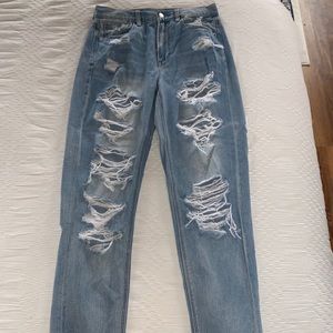 COPY - American Eagle distressed mom jeans